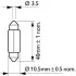 Лампа накаливания C10W 24V 10W PHILIPS 13866CP (фото 3)