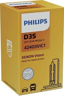 Лампа ксеноновая Philips Vision D3S 42V 35W PHILIPS 42403VIC1 (фото 1)