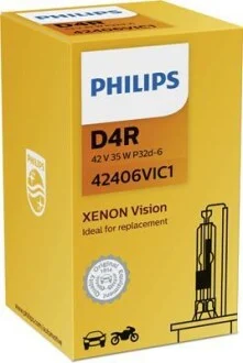 Лампа ксеноновая D4R 42V 35W PHILIPS 42406VIC1