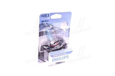 Лампа накаливания hb3 whitevision ultra 12v 60w p20d (+60) (3800k) PHILIPS 9005WVUB1