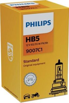 Лампа галогенная Standard 12В HB5 65/55Вт PHILIPS 9007C1