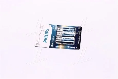 Батарейка LR6/ AA Ultra Alkaline B4 (4 шт) PHILIPS LR6E4B10