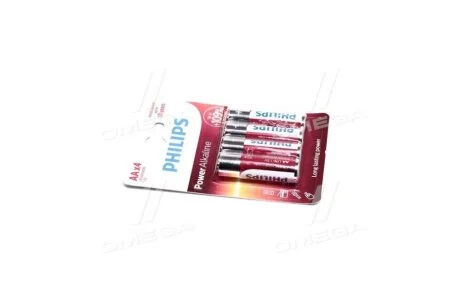 Батарейка LR6/ AA Power Alkaline B4 (4 шт) PHILIPS LR6P4B/10