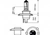 Лампа H4 PHILIPS PHI 12342RGTS2 (фото 3)