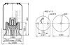 4158NP02 Пневмоподушка прицепа schmitz реcсора пневматическая (без стакана) PHOENIX 1DK20B-1 (фото 2)