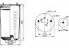 881MB Пневмоподушка причіпа ресора пневматична (без стакана) BPW PHOENIX 1DK32 (фото 2)