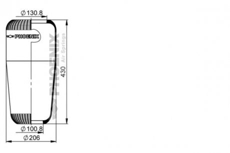 Ресора пневматическая PHOENIX 1F16