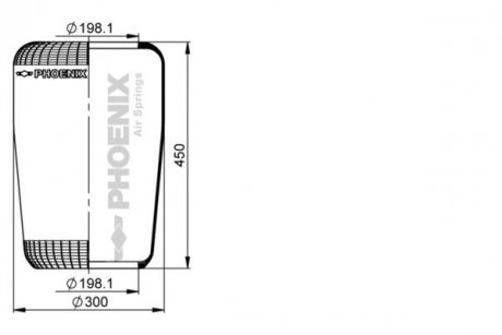 Ресора пневматична PHOENIX 1F32A***