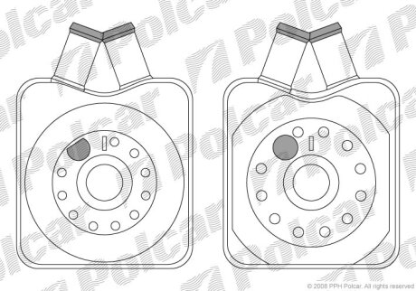 Радиатор масляный Polcar 1303L8-1