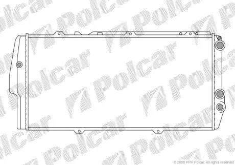Радиатор охлаждения двигателя Polcar 131508A3
