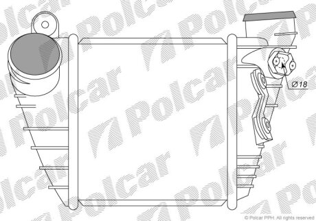 Интеркулер Polcar 1323J8-1