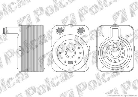 Радиатор масляный Polcar 1323L8-3