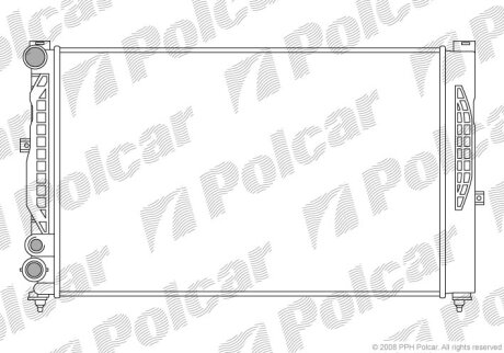 Радиатор охлаждения двигателя Polcar 132408A1