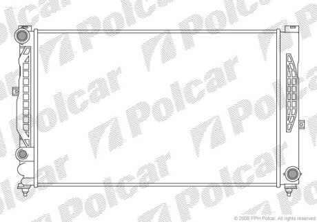 Радиатор охлаждения двигателя Polcar 132408A5