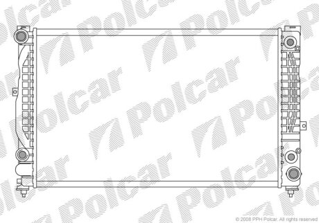 Радиатор охлаждения двигателя Polcar 132408A6