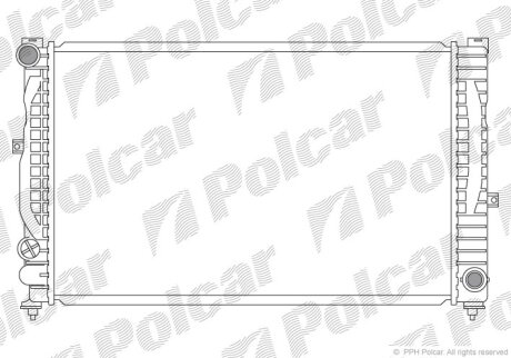 Радиатор охлаждения двигателя Polcar 132408A7