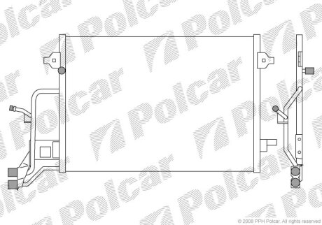 Радиатор кондиционера (Конденсатор) Polcar 1324K8C1