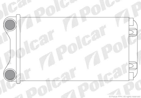 Радиатор печки Audi A4(B6), A4(B7), Seat Exeo Polcar 1325N8A1