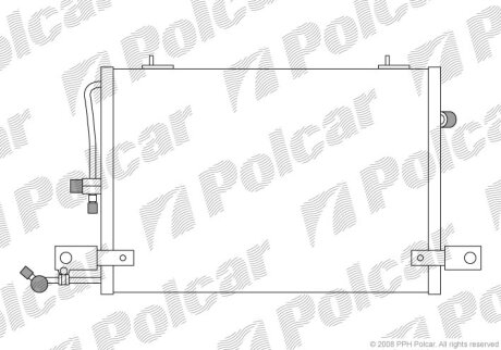 Радиатор кондиционера (Конденсатор) Polcar 1326K8C1S