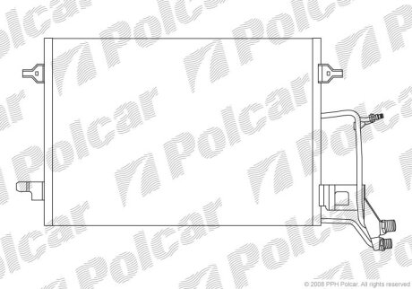 Радиатор кондиционера (Конденсатор) Polcar 1326K8C3S