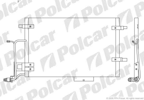 Радиатор кондиционера (Конденсатор) Polcar 1326K8C4S