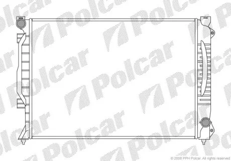 Радиатор охлаждения двигателя Polcar 132708-1