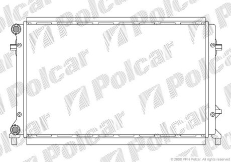 Радиатор охлаждения двигателя Polcar 133108-1