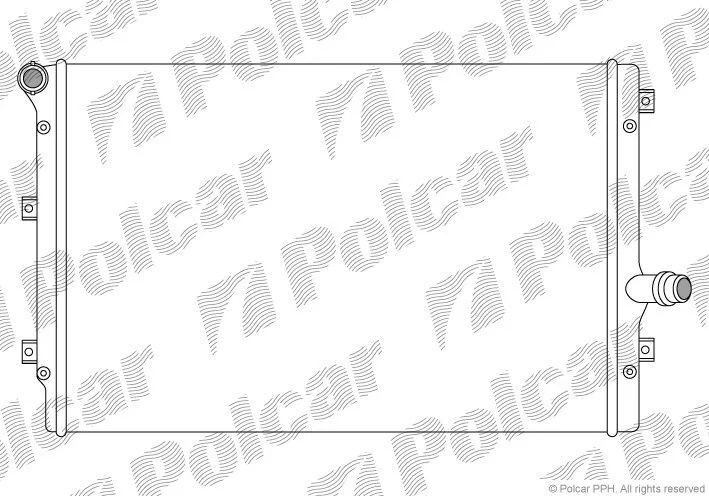 Радиатор охлаждения двигателя Polcar 133108A4 (фото 1)