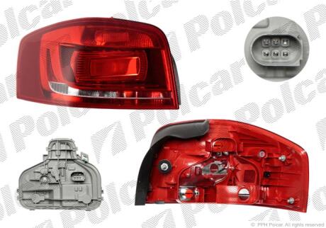 Фонарь задний Polcar 133287-U