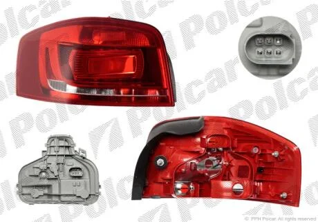 Фонарь задний Polcar 133287-U