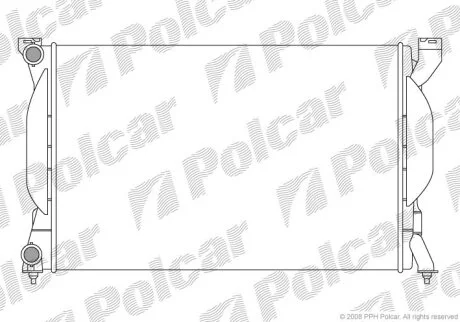 Радиатор охлаждения двигателя Polcar 133408-3