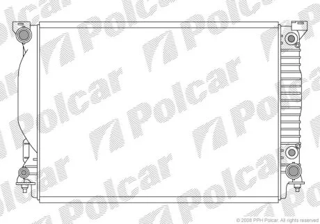 Радиатор охлаждения двигателя Polcar 133408-4