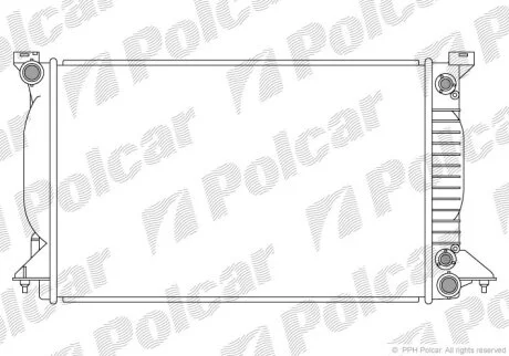 Радиатор охлаждения двигателя Polcar 133508-2