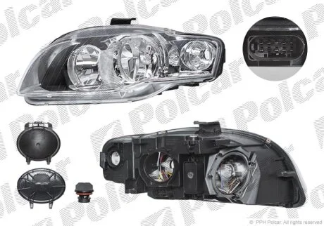 Фара основная правая Polcar 1335104E