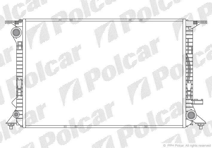 Радиатор охлаждения двигателя Polcar 1337081X (фото 1)