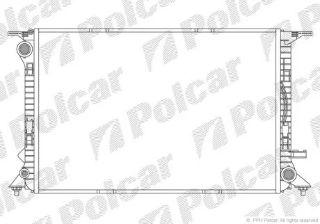 Радиатор охлаждения двигателя Polcar 1337081X
