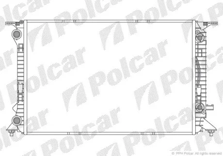Радиатор охлаждения двигателя Polcar 1337083X