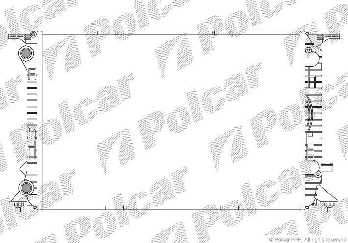 Радиатор охлаждения двигателя Polcar 133708-4 (фото 1)