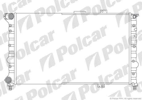 Радиатор охлаждения двигателя Polcar 140708A1
