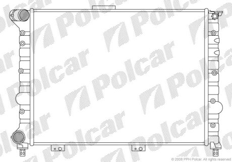 Радиатор охлаждения двигателя Polcar 140808A1