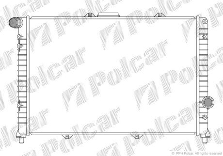 Радиатор охлаждения двигателя Polcar 140908-1