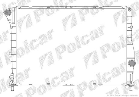 Радиатор охлаждения двигателя Polcar 140908-2