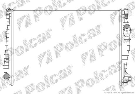 Радиатор охлаждения двигателя Polcar 141108-1