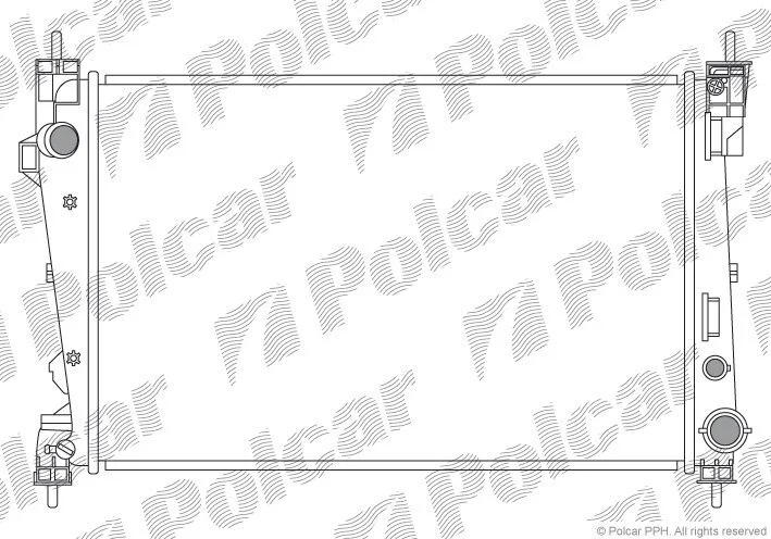 Радиатор охлаждения двигателя Polcar 142108-2 (фото 1)