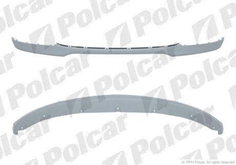 Спойлер бампера переднего Polcar 200125-1