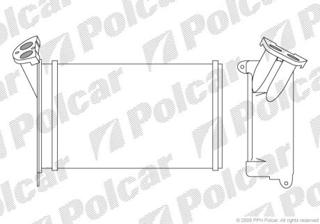 Радиатор отопителя Polcar 2005N8-2