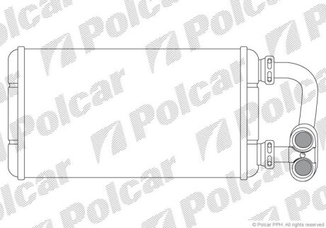 Радиатор отопителя салона Polcar 2007N8-4