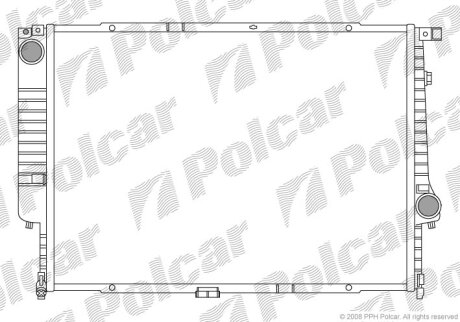 Радиатор охлаждения двигателя Polcar 20150811