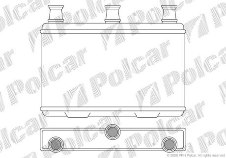 Радиатор отопителя Polcar 2017N8-1