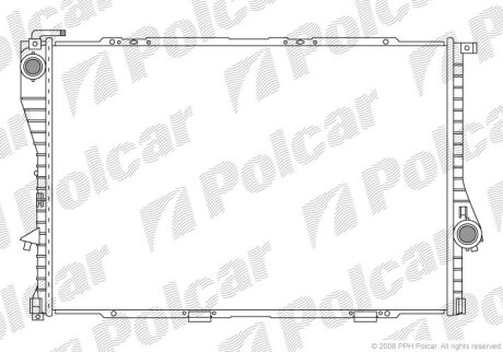 Радиатор охлаждения двигателя Polcar 202208-1